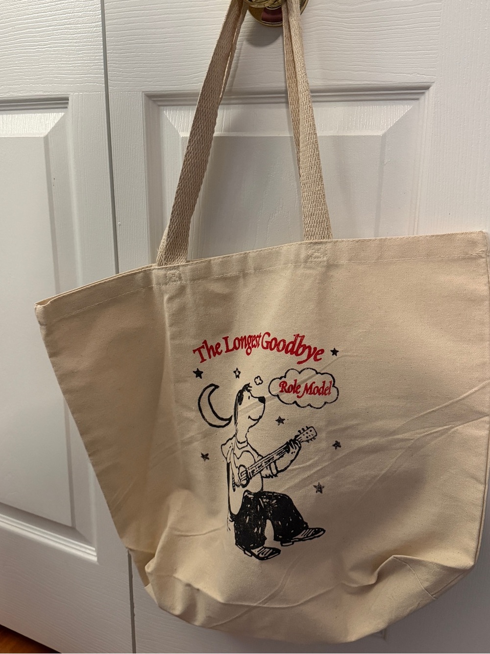 Role model the longest goodbye tote bag